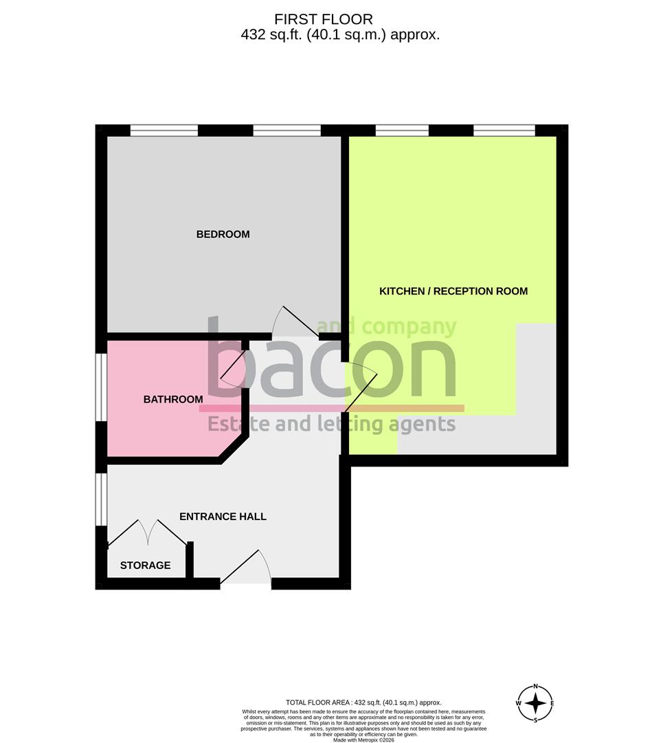 Floor Plan | Flat | South Street, Lancing | To Let